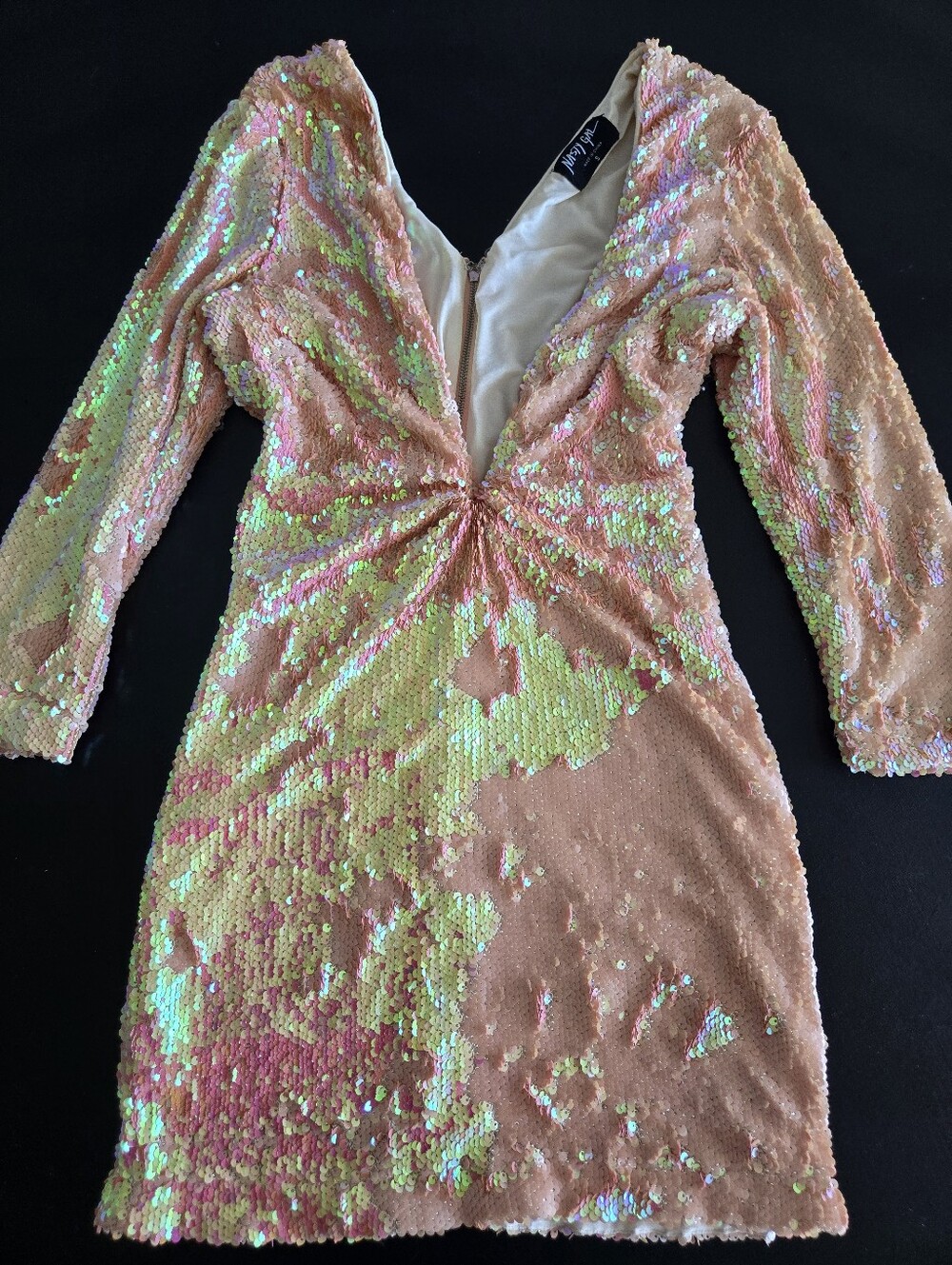 Nasty Gal Y2K Sequin Mini Dress Size Small